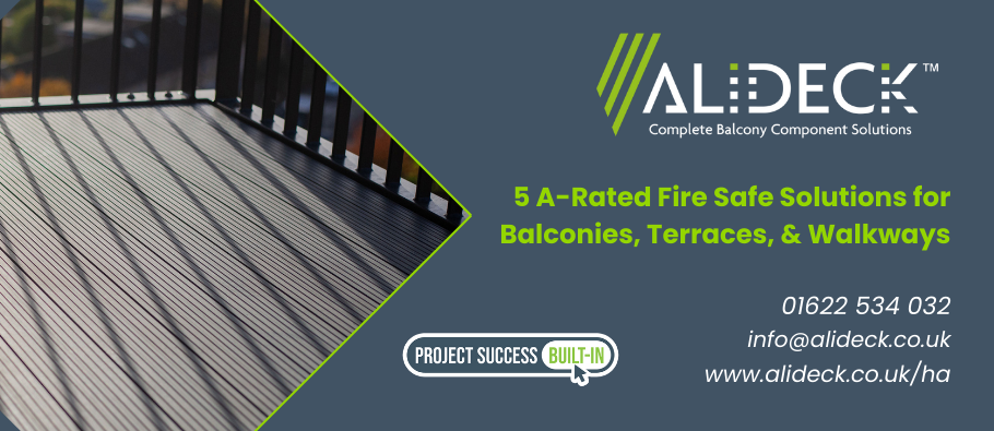 5 A-rated Fire Safe Solutions for balconies, terraces and walkways