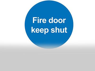 Fire door keep shut image