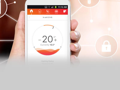 The B-Snug smart hybrid home heating system app