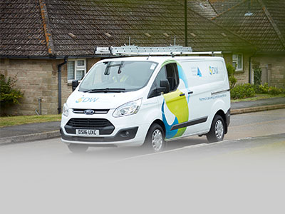 DW property repair services van