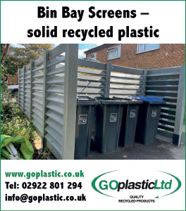 Bin Bay Screens - solid recycled plastic