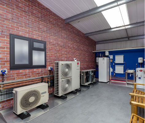 air source heat pumps