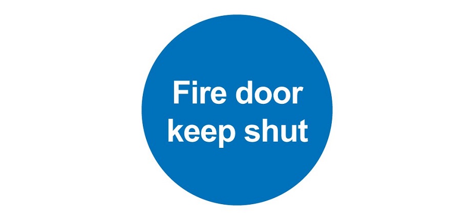 Fire door keep shut image