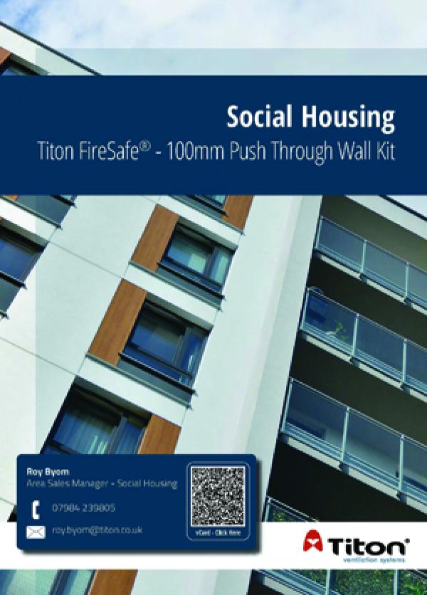 FireSafe - push through walll kit