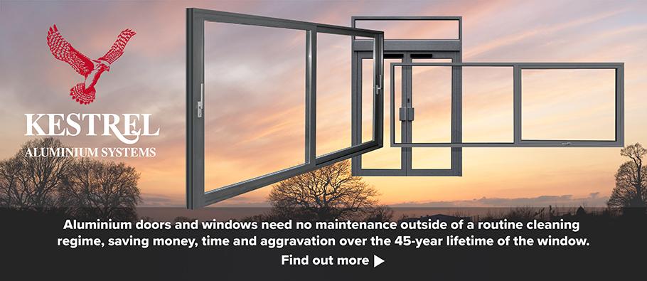 Aluminium windows need no maintenance outside a routine cleaning regime